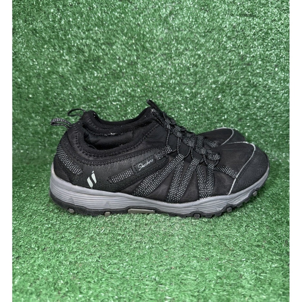 SKECHERS Seager Hiker Womens Size 8 M Black Slip On Hiking Sneaker Shoes 158049S
